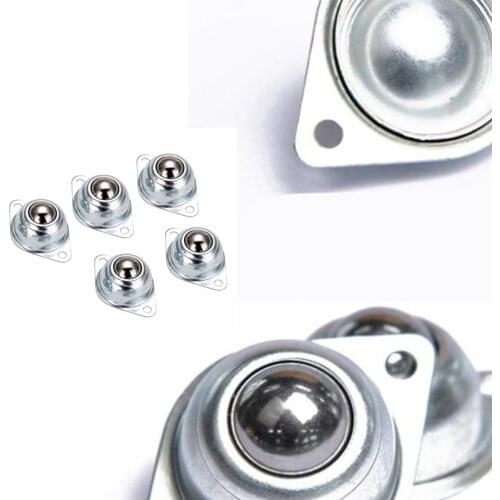 GTBL Carbon Steel Swivel Ball Caster Wheel Car Robot Universal Round Wheel for Machinery Trolleys Furniture Hardware