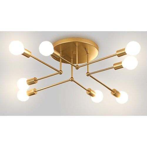 Nordic Postmodern Gold/White/Black LED Ceiling Light Living Room Bedroom Living Room Creative Home Lighting Fixture Ceiling Lamp