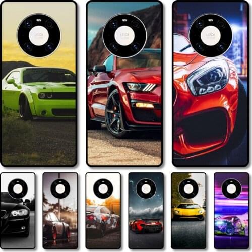 Sports car Phone Case For Huawei mate 40 30 10 20 40 8 9 Lite Z Pro RS black cell shell