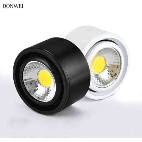 Surface Mounted COB LED Ceiling light 3W/5W/7W LED down Lamp AC85V-265V Rotating Ceiling Light for kitchen balcony bathroom shop