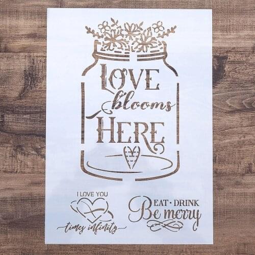 A4 A3 A2 Bee Stencil for Wall Painting DIY Scrapbooking Photo album Card Making Craft Decorative Embossing Template