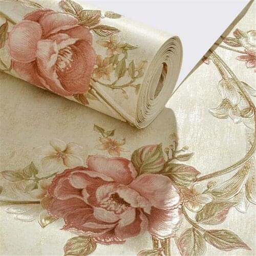 Wellyu American Teng spend pressure wallpapers Living room TV back wall decorations 3D non-woven wallpaper papel de parede