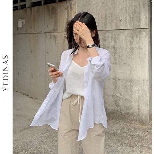 Женские белые рубашки Yedinas China At AliExpress