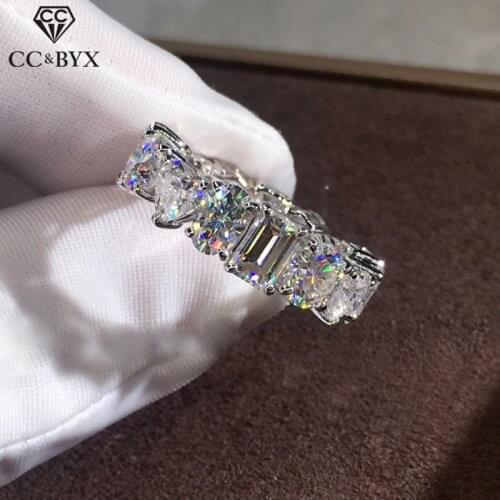 CC Wedding Rings For Women Wheel Cubic Zirconia Temperament Ring Bridal Engagement Trendy Jewelry Bague Drop Shipping CC3102