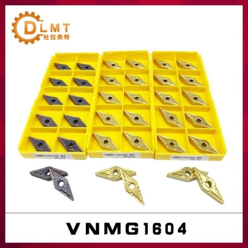 10pcs VNMG160408 CNC turning inserts VNMG160408-VP15TF UE6020 US735 Carbide blade For CNC machining center