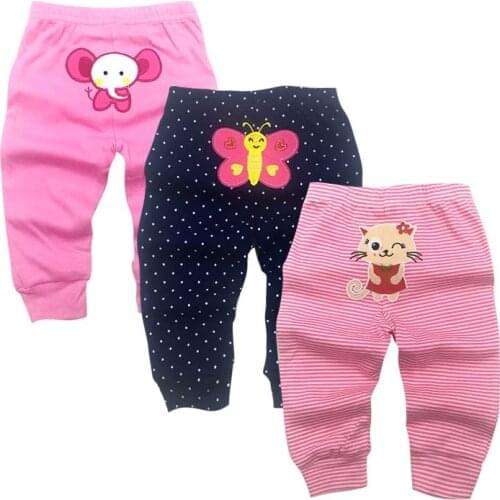 3 Packs Unisex Baby Pants Spring Summer Kids Harem PP Trousers Cotton Knitted Boy Girl Toddler Leggings Newborn Infant Clothing