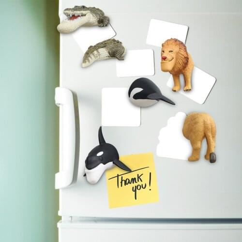 3D Super Crocodile Lion Dolphin Fridge Magnets Refrigerator Magnet Message Sticker Adult Man Girl Boy Kids Children Toy Gift