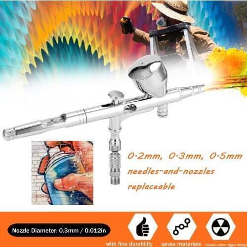 Airbrush Set Spray Gun for Model Making Art Painting with Air Compressor Power Adapter Pneumatic Tool Spray Paint Airbrush Gun