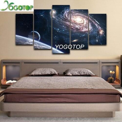 Diy Diamond Painting cross-stitch 5 Pieces Outer Space Planet 5D Full Drill rhinestone Mosaic Diamant Embroidery Wall Art ML1299