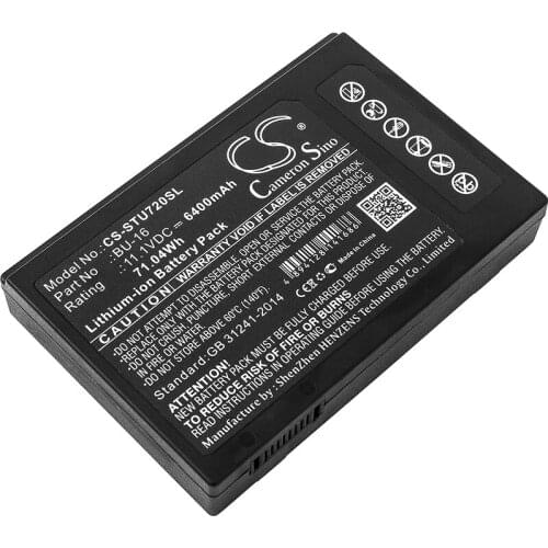 CS 6400mAh / 71.04Wh battery for Sumitomo TYPE-72, TYPE-82, TYPE-Q102 BU-16