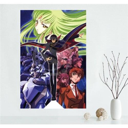 E#627L46 Custom Code Geass Anime Canvas Painting Wall Silk Poster cloth print DIY Fabric Poster free shipping Y38-r