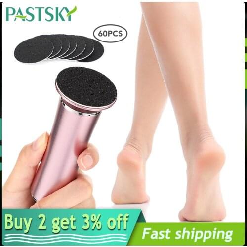 Electric Foot Callus Remover Foot Care File Heels Dead Skin Pedicure Tool Set Electronic Foot Grinder with Replacement Sandpaper