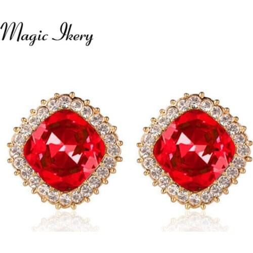 Magic Ikery Women's Gold Earrings