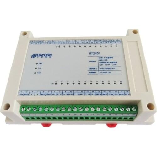 Switch quantity acquisition module 24 channel switch amount dry wet contact magnetic nozzle isolation rs485 communication modbus