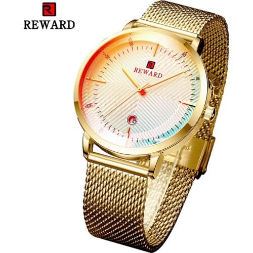 Reward 2020 Luxury Brand Men Analog Sports Fashion Watch Magic Iridescent Crystal Glass Mens Military Watch Date Quartz Clock