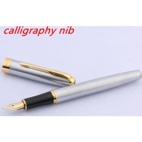 Luxury BAOER 388 Stainless steel Lacquered fude Golden Calligraphy Nib Fountain Pen Stationery Office Supplies ink pens