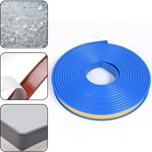 Self-adhesive Edge Banding Tape U-shaped Seal Strip TPE Soft Rubber Cabinet Table Chair Protector Cover Furniture Decoration