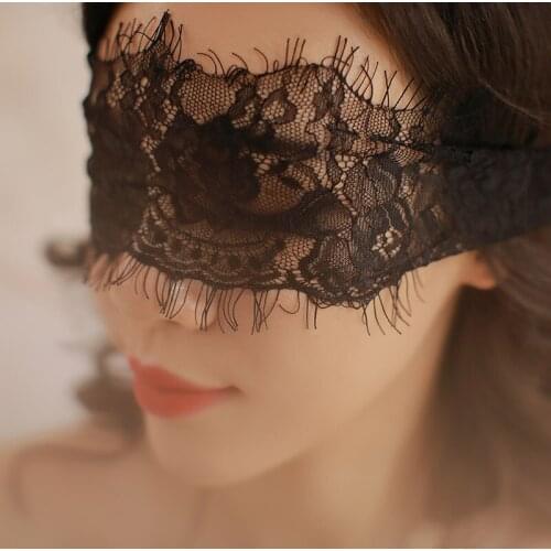 Sexy Mask Blinder Blindfold Erotic Fetish Slave Restraint Adult Game Sex Toys For Women Lady Black Lace Mask Exotic Accessories