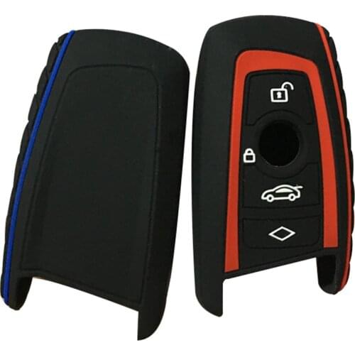 Silicone key fob cover case protect skin hood for BMW F25 F10 F20 F30 Z4 X1 X3 X4 M1 M2 M3 E90 1 2 3 5 7 SERIES Remote keyless