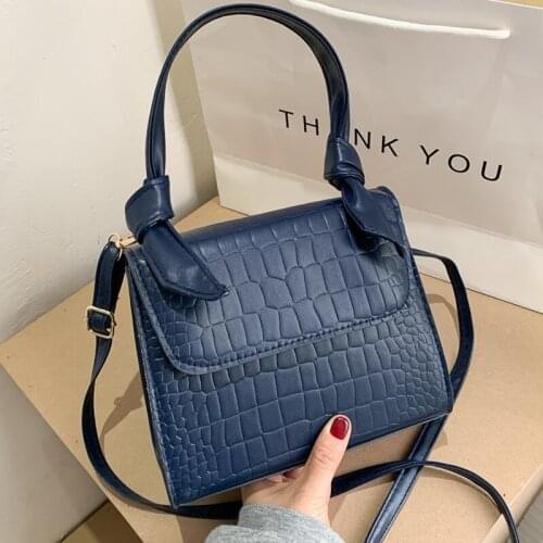 2021 New Stone Pattern Crossbody Bag For Women Elegant Handbag Female PU Leather Shoulder Bag Design Lady Messenger Bag Bolso