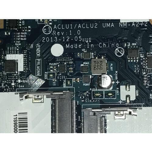 STOCK ACLU1/ ACLU2 UMA NM-A272 NM-A362 PLACE FOR LENOVO G40-70 G40-80 ONBOARD PROCESSOR 2957U / 3558U