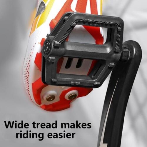 Bike Pedals Chromium Molybdenum Steel Save Effort Sealed Bearing Reflective Sealed Bearing Bike Pedals for Mountain Bike