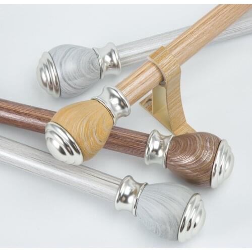 Thicken Aluminum Alloy Curtain Poles Fashion Decoration Durable Single Double Curtain Rods Track Accessories Customized