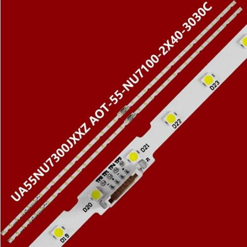 10pcs/lot LED Backlight strip for Samsung 55NU7100 UE55NU7300 UE55NU7100 UN55NU7100 AOT_55_NU7300_NU7100 BN96-45913A BN61-15485A