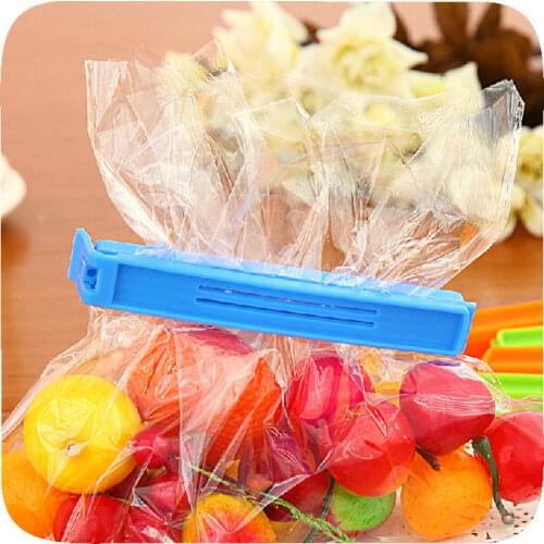 10Pcs Portable New Kitchen Storage Food Snack Seal Sealing Bag Clips Sealer Clamp Plastic Tool Kitchen Accessories Wholesale
