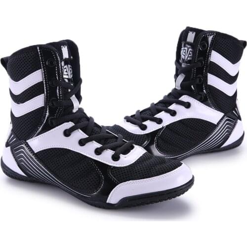 Men women child boxing shoes Rubber outsole breathable Wrestling shoes Women wrestling costume shoes for wrestling