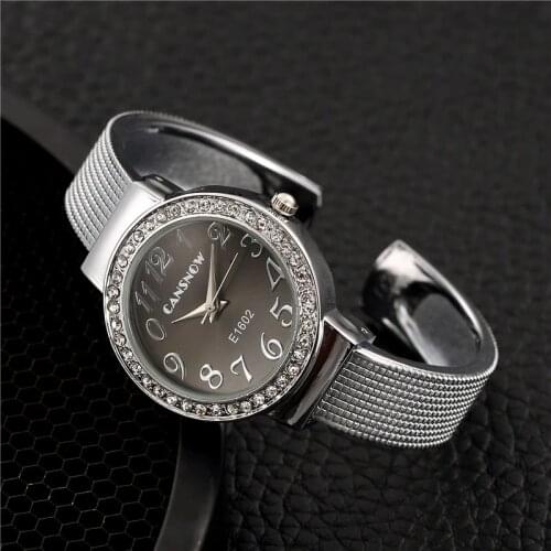 Luxury Watch for Women Rhinestone Bracelet Gold Silver Dial Dress Quartz Clock Steel Watchband Fashion Watch zegarek damski