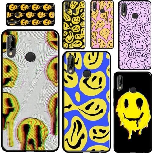 Melting Smiley Face For Huawei Nova 5T Mate 20 Lite P Smart 2019 2021 Case For Huawei P30 P40 Lite P10 P20 Pro