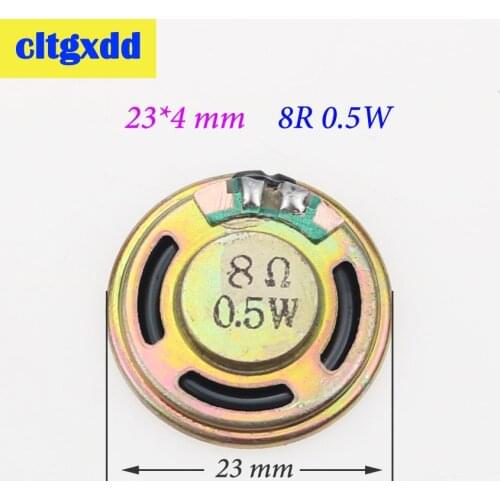 Cltgxdd 50pcs/lot New Ultra-thin Mini Speaker 8 ohms 0.5 watt 0.5W 8R Speaker Diameter 20MM thickness 3.8MM Horn Loud Buzzer