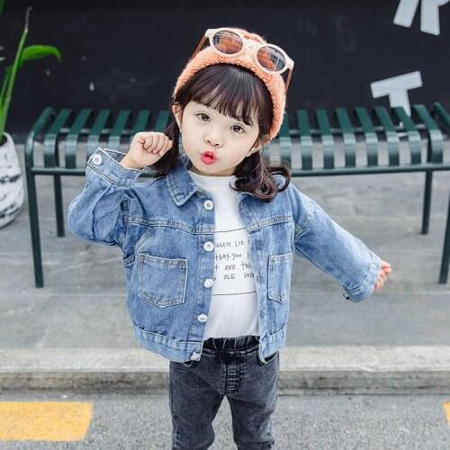 2020 Girls Boys Denim Jacket Spring Autumn clothes Baby Kids Fashion Casual Jackets Children Outfits Clothes
