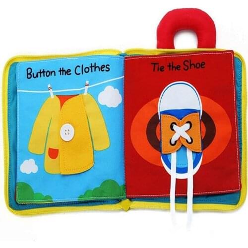 Baby Book Soft 3D Montessori Baby Toys for Toddlers Learning Toys Infant Development Educational Toy Educational Cloth Book