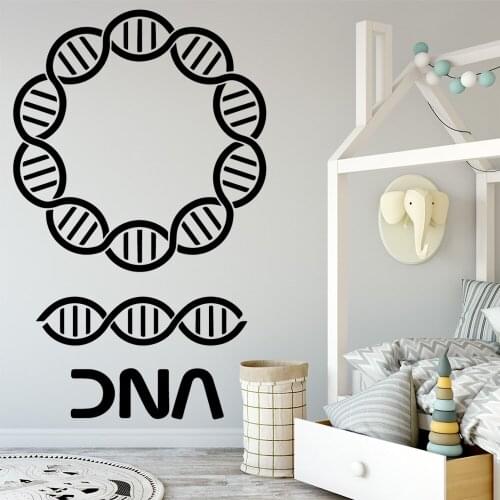 Hot DNA Pattern Vinyl Wall Sticker Home Decor Stikers Decor Living Room Bedroom Removable adesivo de parede