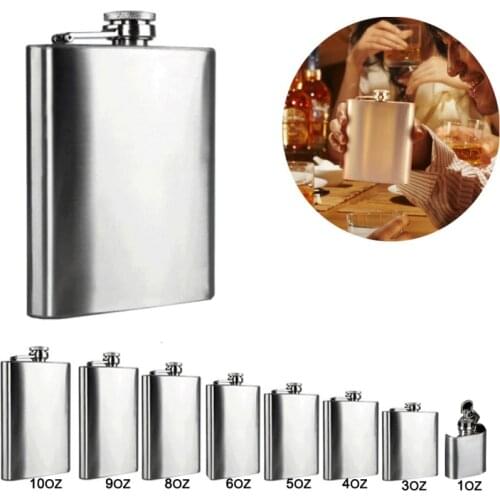 Stainless Steel Mini Hip Flask Flagon Portable Wine Whisky Alcohol Pot Bottle Mug Drinkware For Drinker Men Gift Personalized