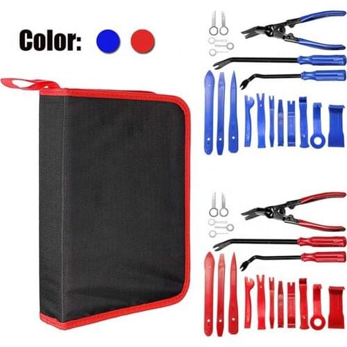 Car Trim Removal Tool Kit for Car Interior Panel Dash Audio Radio Removal Installer Repair Car Pry Tool Set with Storage Bag