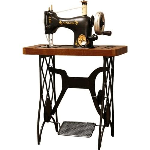 New Vintage Iron Sewing Machine Model Clothing Shop Window Ornaments Old Object Decoration Creative Crafts
