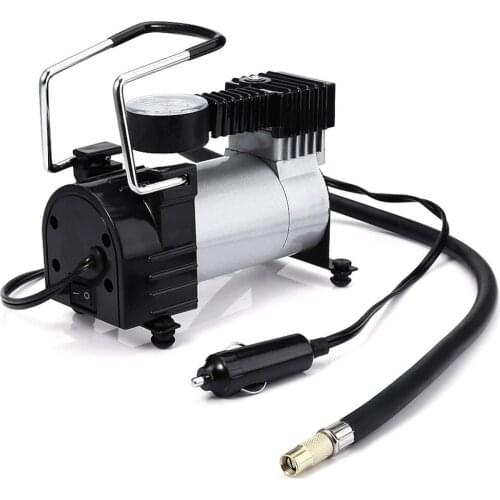 Portable Steel Tire Air Compressor 150 PSI 12V Compressor High Performance Steel Body Rubber bikes inflate motorcycle tires