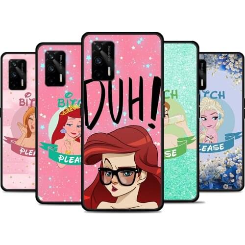 Princess Cartoon For Realme 8 GT Neo Flash Edition Explorer Master Q3 Pro Narzo30 C21 C11 C20A C21Y Phone Case