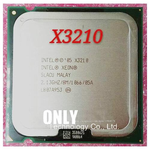 Free shipping X3210 Quad Core 2.13GHz LGA 775 95W 8M 1066 Cache Server CPU scrattered pieces