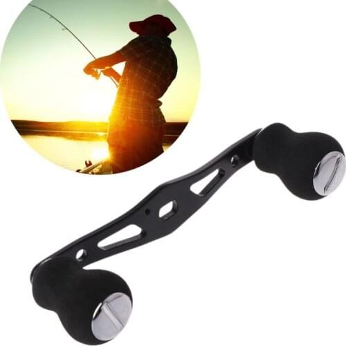 Fishing Handle Reel Double Knob Replacement Baitcasting Accessory Aluminum Alloy