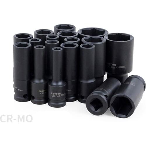 1/2" 8-32mm Lengthened Air Socket Adopter Universal Pneumatic Socket Wrench Head for Electric Impact Wrench Air Impact Wrench