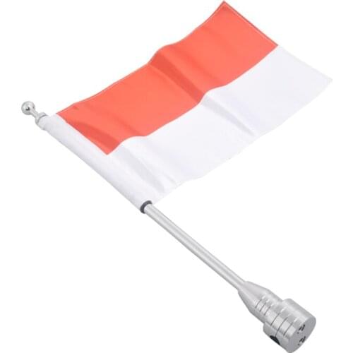 Motorcycle Side Mount Flag Pole Luggage Rack Vertical For Harley Sportster XL 883 1200 48 Touring Road King Glide FLHT