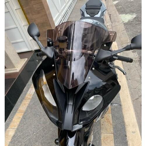 Windscreen For BMW S1000RR HP4 HP-4 S 1000 RR 2015 2016 2017 2018 Wind Screen Deflectors Windshield Blue Smoke Iridium