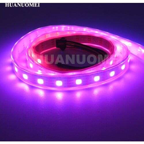 1M 60LEDs/m SK9822 RGB LED Pixel Strip APA102 5050 SMD Christmas TV Lights Flexible Digital Tape DC5V White PCB Waterproof IP67
