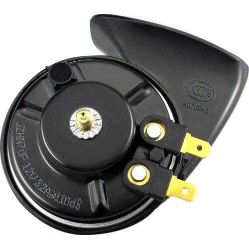 1pcs Crystal diamond car horn 12v high and low double-tone super-sound anti-whistle snail horn modified double plug