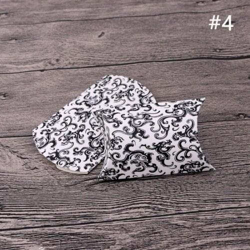 6.5*9*2.5cm 10PCS Paper Pillow jewelry packing accessories display Box Wedding Party Favour Gift Candy Boxes Birthday Supply