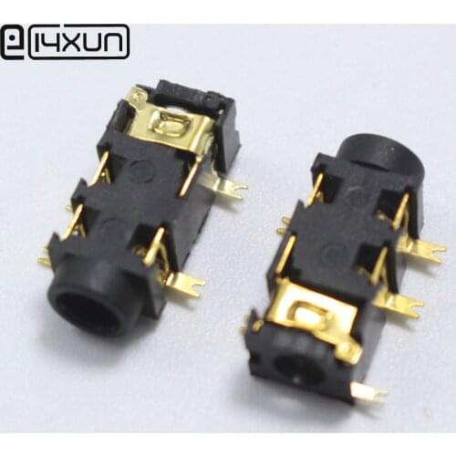 10pcs PJ-327A 3.5mm 5Pin Audio Plug jack 3.5 mm 3+2 SMD Headset / Headphone Gold-plated Connector